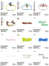 Disney Pack - Pack of 15 Designs - Embroidery Design